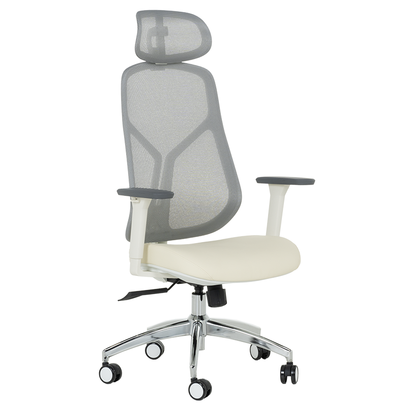ergonomichen-stol-carmen-7901-w-eko-koja-siv-shampansko